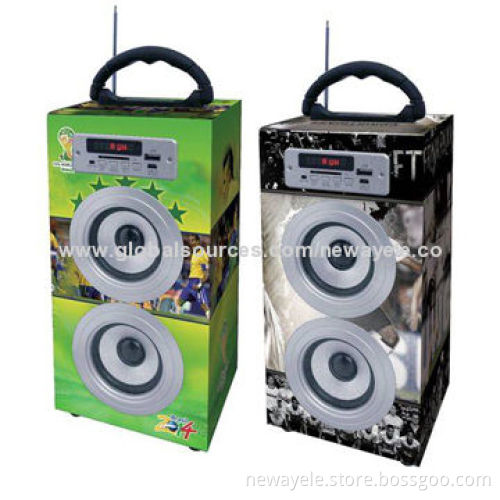 2014 Hot Sell Wireless Bluetooth Speaker, Line-in, SD Card, USB, FM, Remote
